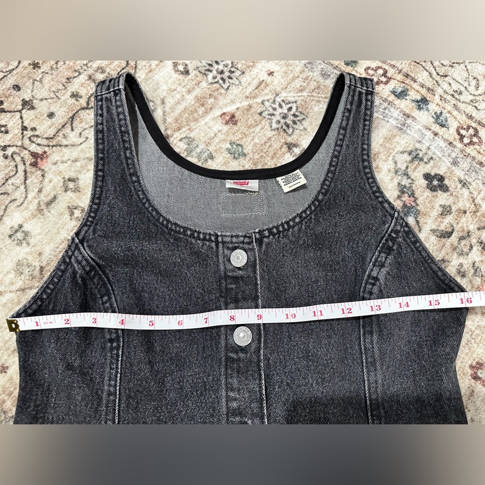 Vintage Denim Button-Down Dress - Picture 6 of 9
